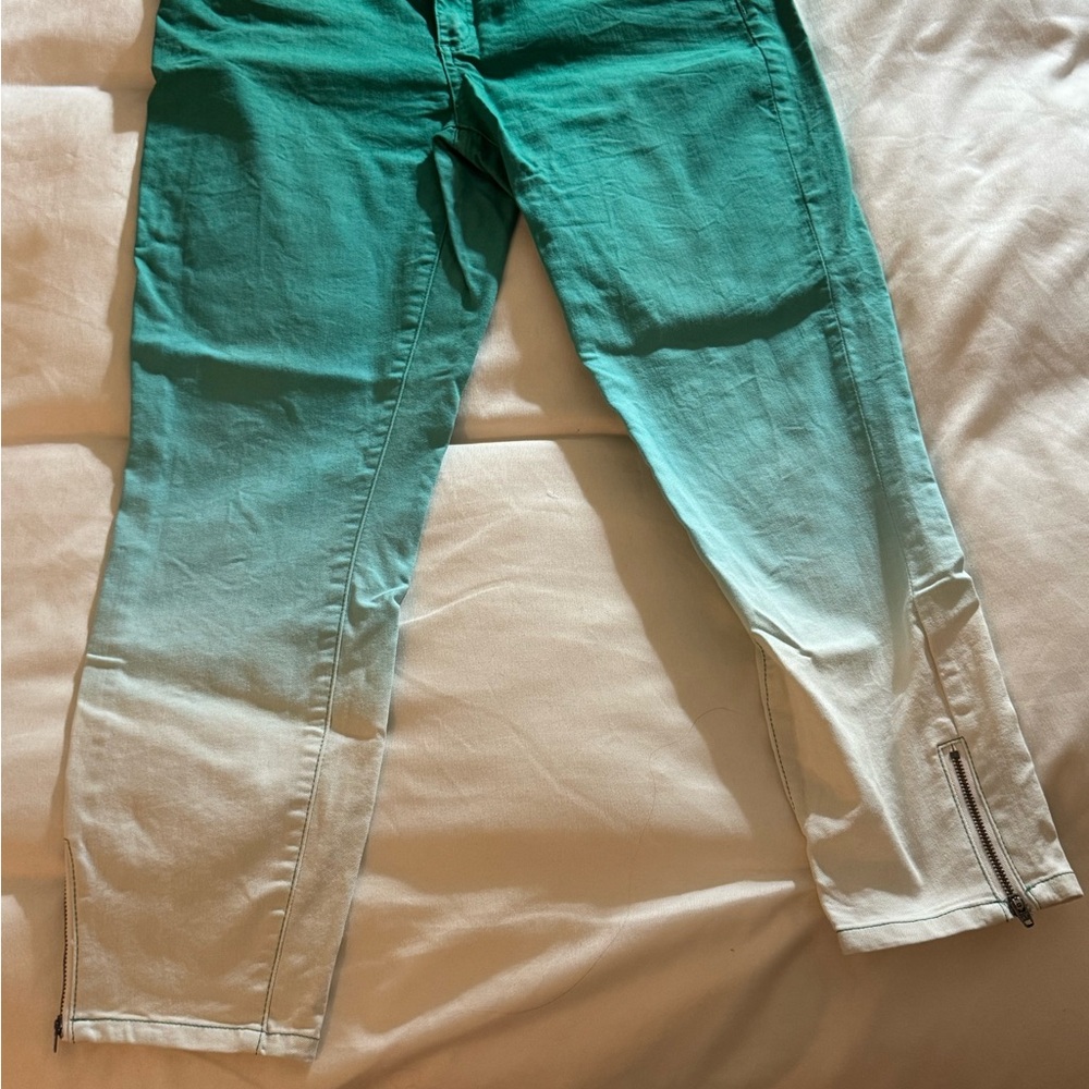 Prana 10/30 Green Ombre Women's Jeans